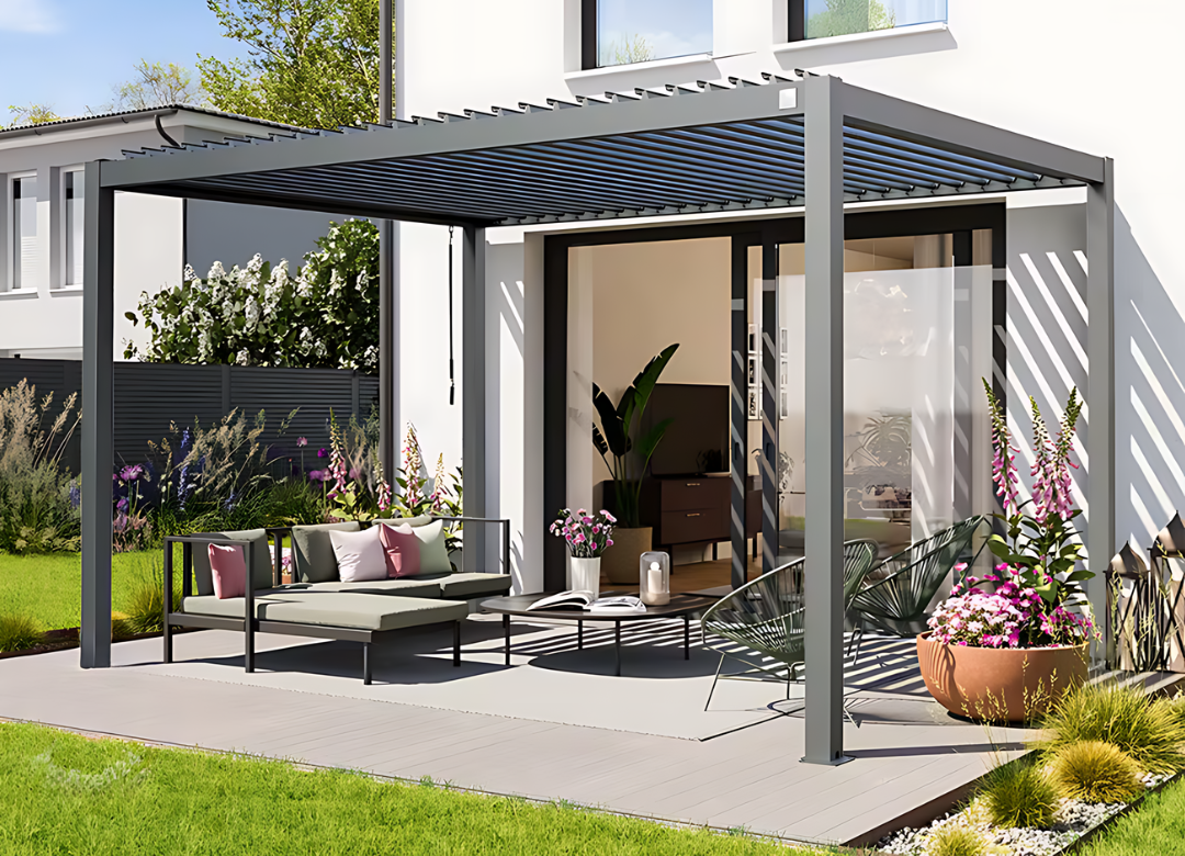 Elite Anthracite 3x4m Pergola