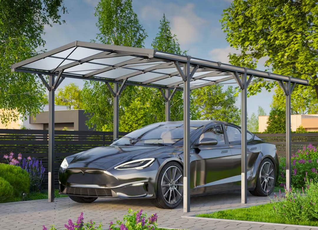 Premium-Carport, 2.85x5.05m, Anthrazit