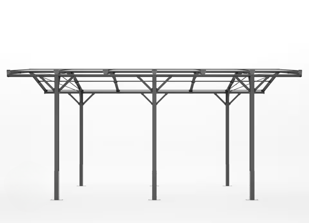 Nadstrešek za avto 2.85x5.05m, Antracit