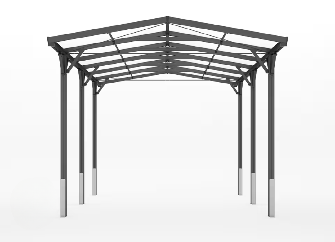 Premium-Carport, 2.85x5.05m, Anthrazit