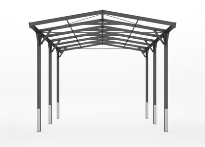 Premium-Carport, 2.85x5.05m, Anthrazit