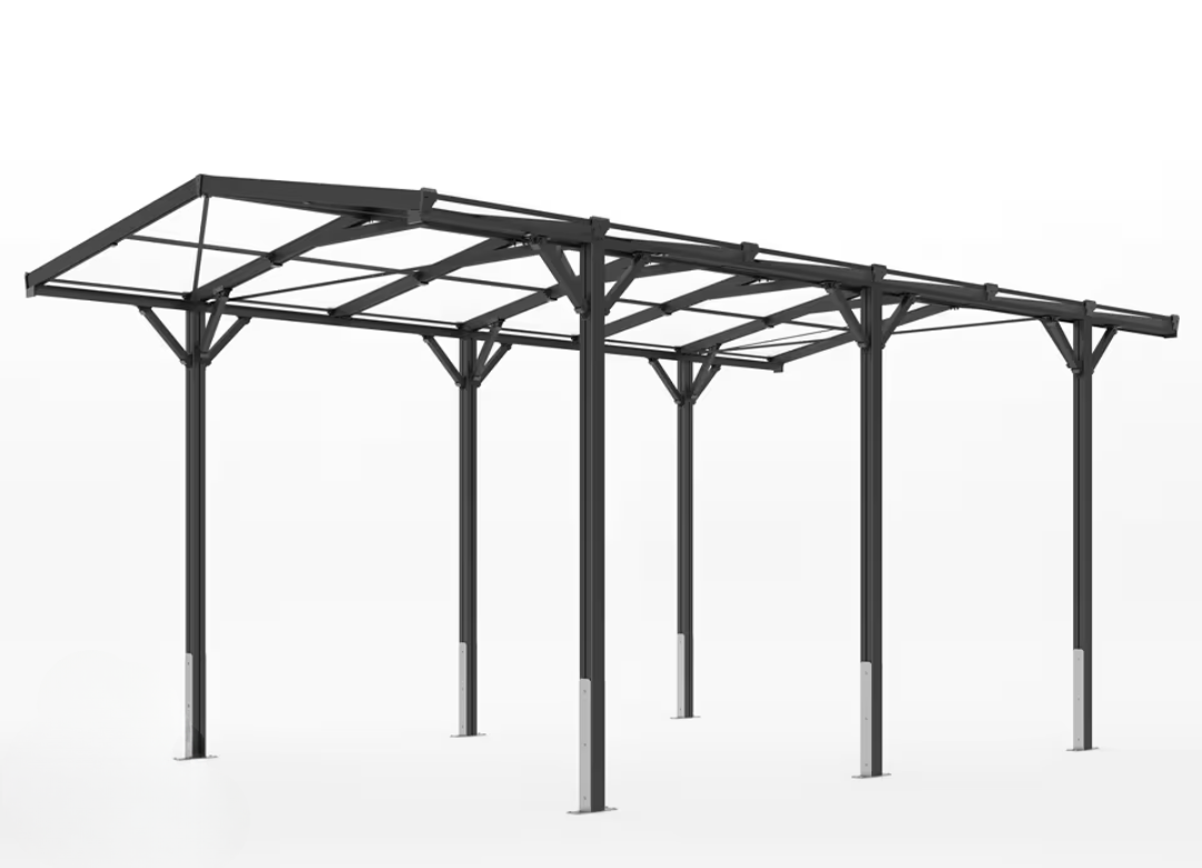 Nadstrešek za avto 2.85x5.05m, Antracit