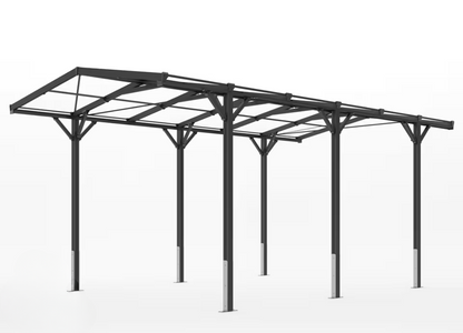 Premium-Carport, 2.85x5.05m, Anthrazit