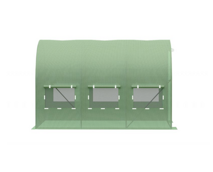 FOIL TUNNEL Garden Greenhouse -9m2 |2x4,5m | Green