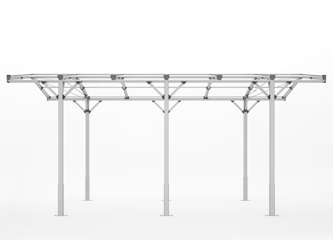 Premium-Carport, 2.85x5.05m, Aluminium eloxiert