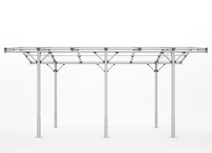 Premium-Carport, 2.85x5.05m, Aluminium eloxiert