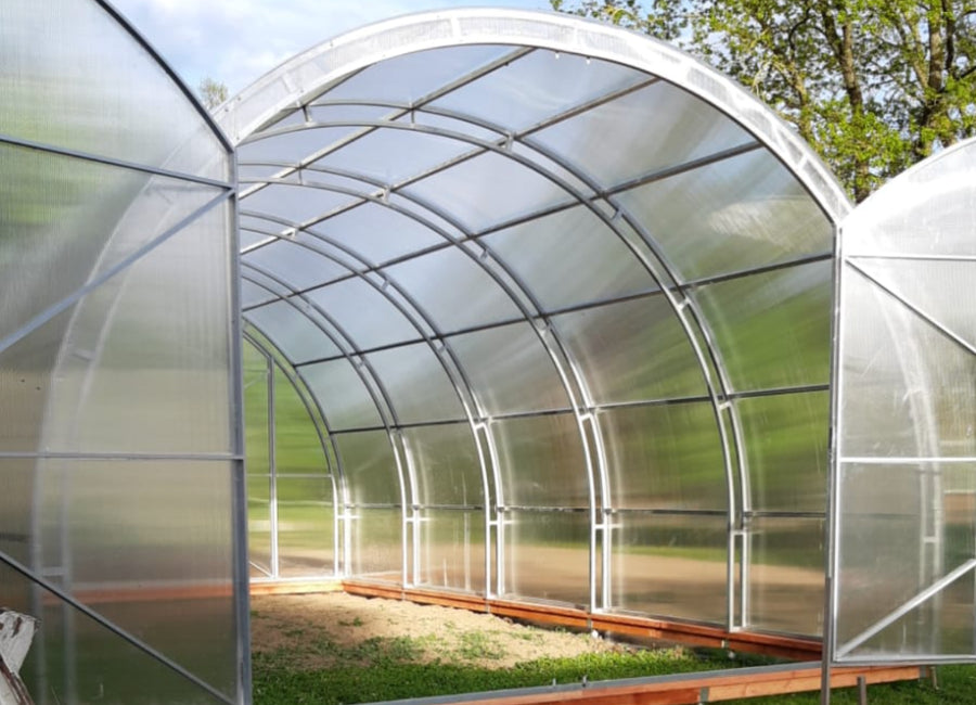 Profesionalni rastlinjak FERMER 6x10m, 6mm polikarbonat