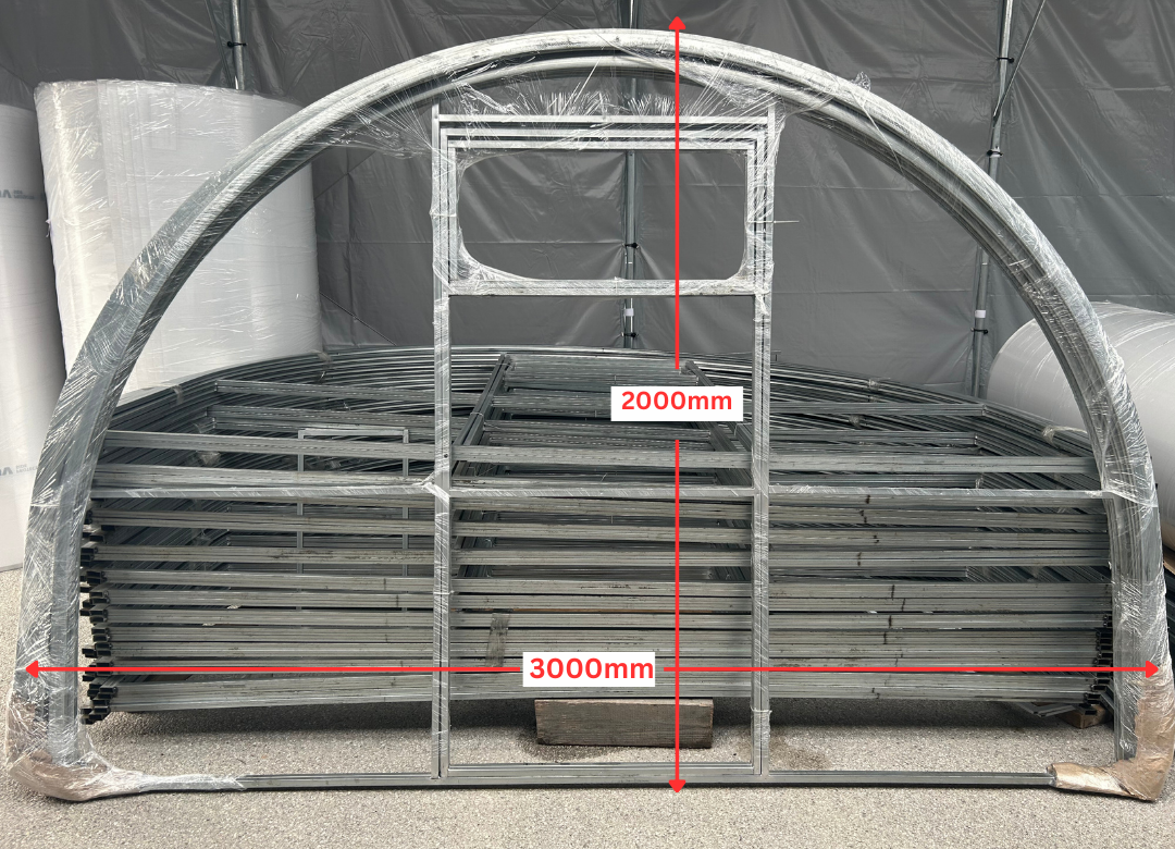 Garden Tunnel Greenhouse width 3m | Polycarbonate 4mm