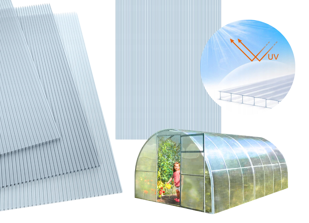 Polycarbonate Sheet - 4MM with UV Protection/ 2100 x 6000mm