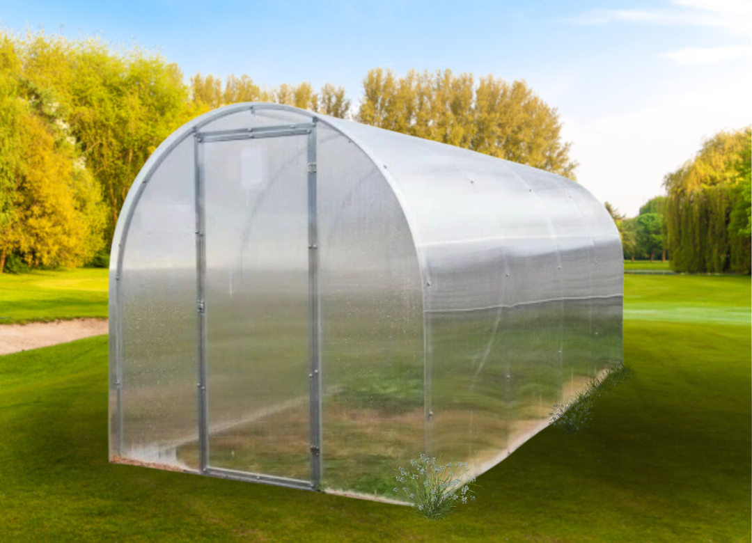 Compact Garden Tunnel Greenhouse 1.65m x 4m | Polycarbonate 4mm