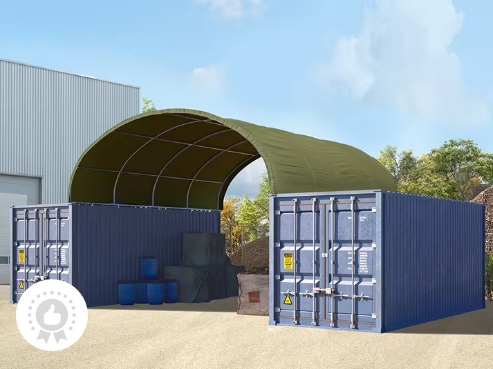 6x6m Container Roof Cover, PRIMEtex Tarp, Tear-Resistant – TIM-DAM