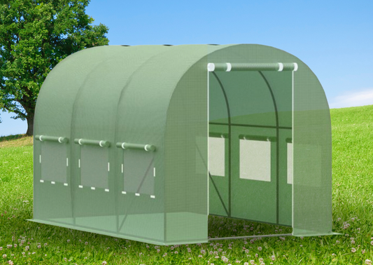 FOIL TUNNEL Garden Greenhouse -9m2 |2x4,5m | Green