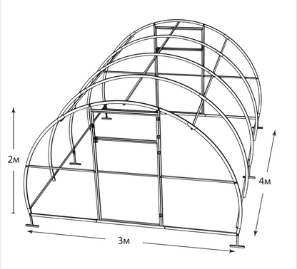 Greenhouse COMFORT | Width - 3 m