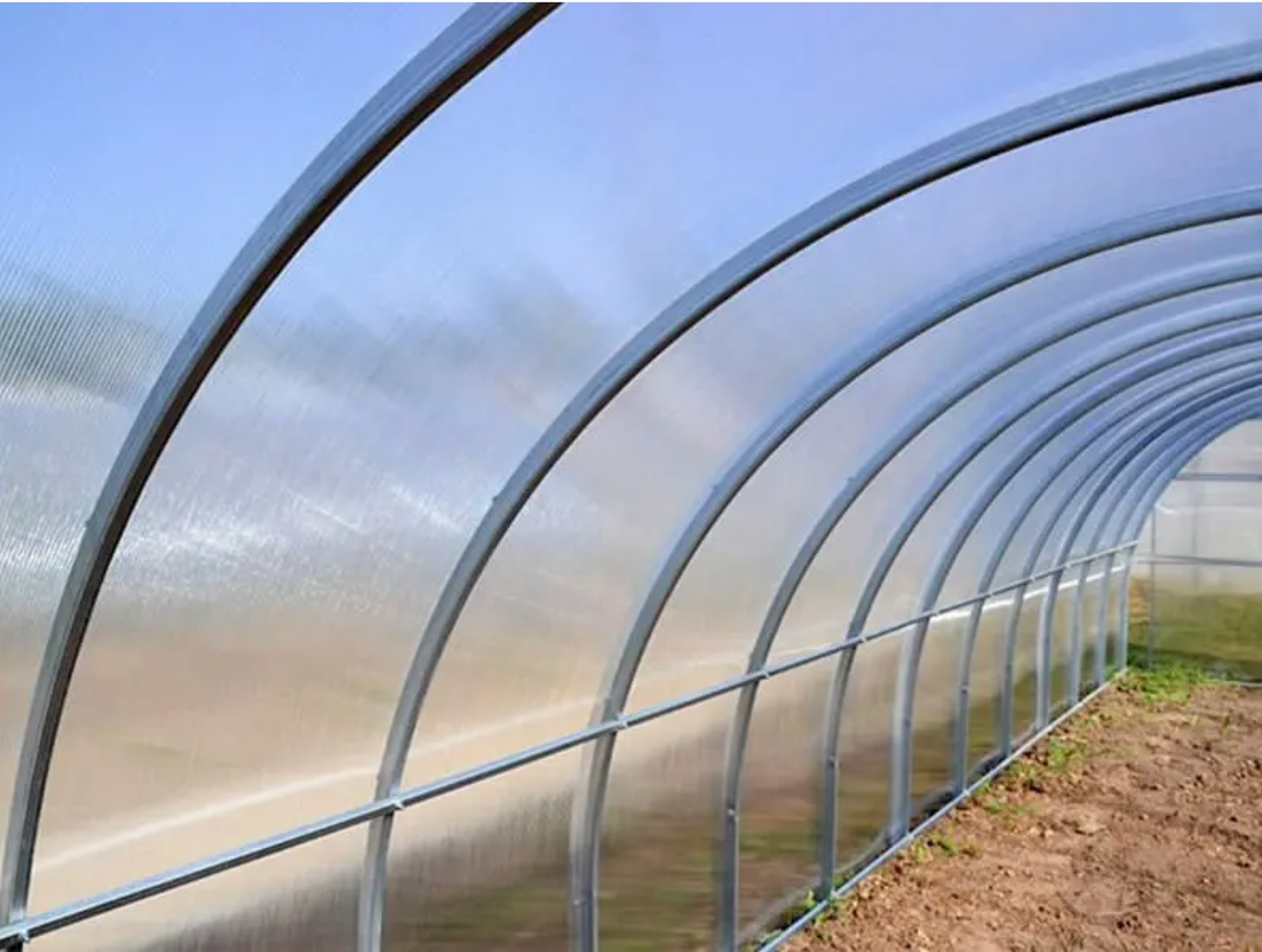 Garden Tunnel Greenhouse width 2,4m | Polycarbonate 4mm