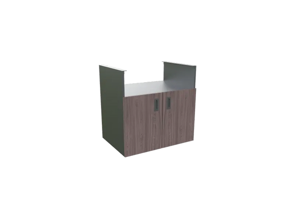 Grillelement, Holzdekor 900 x 634 mm, Höhe 920 mm