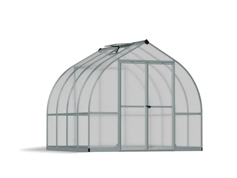 GEWÄCHSHAUS - BELLA 8x8 SILBER; Š 244 x T 240 x V 220