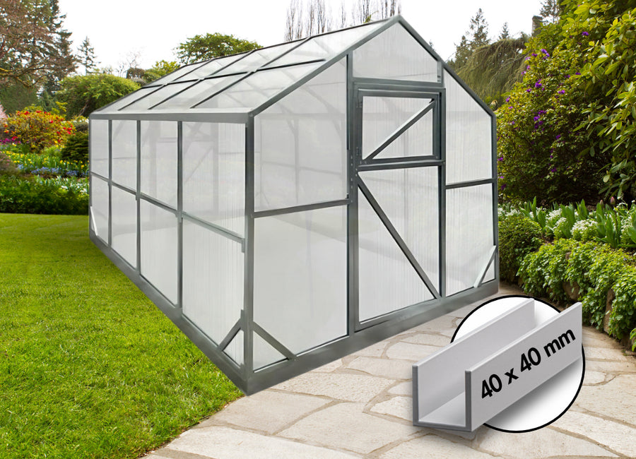 Greenhouse CLASIK width 2.5 m – The Perfect Balance of Size, Strength, and Price!