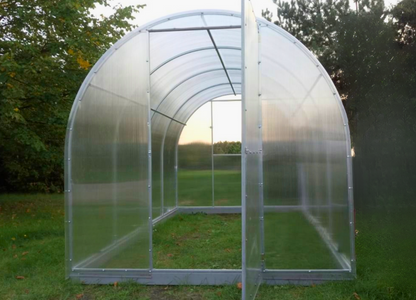 Kompaktes Gartentunnelgewächshaus 1,65 m x 4 m | Polycarbonat 4mm