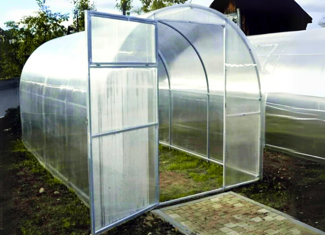 Gartentunnel-Gewächshaus Breite 2m | Polycarbonat 4mm