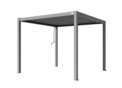 Elite Anthrazit 3x3m Verstellbare Pergola - Moderne Eleganz & ganzjährige Beständigkeit