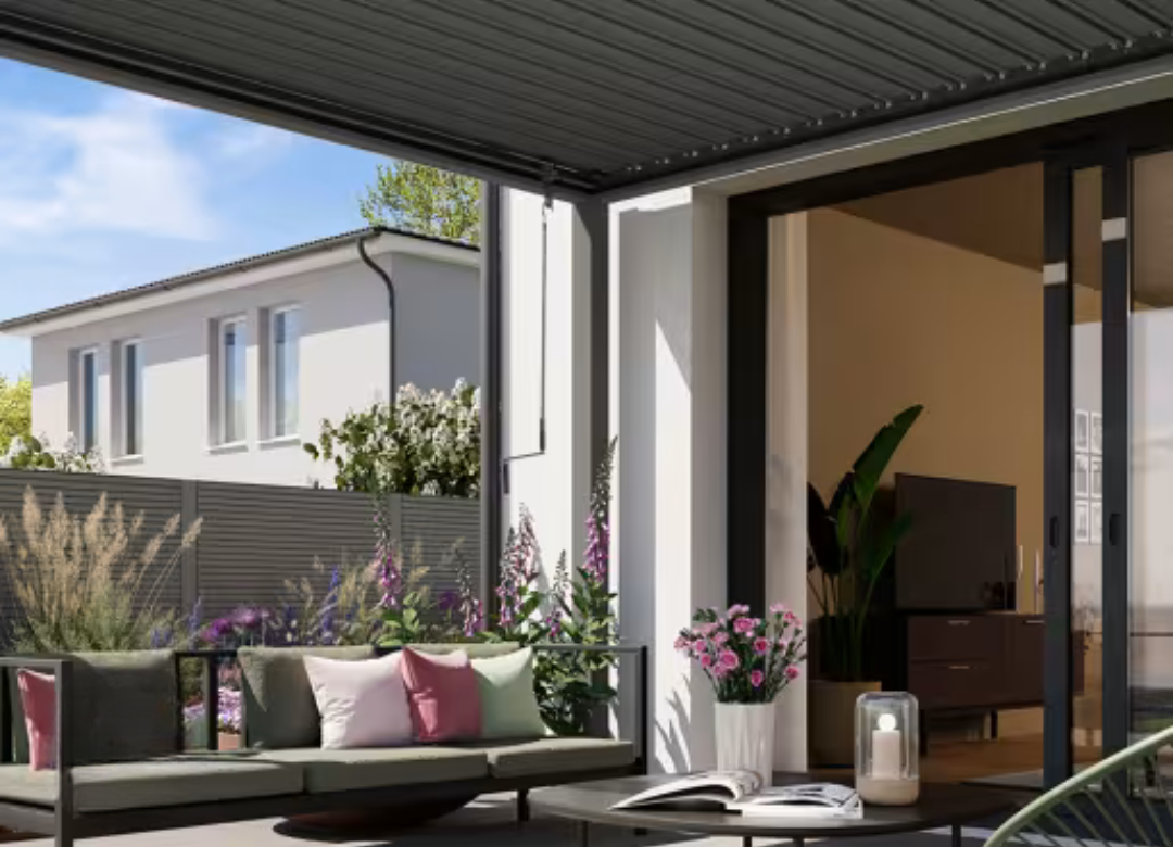 Elite Anthrazit 3x3m Verstellbare Pergola - Moderne Eleganz & ganzjährige Beständigkeit