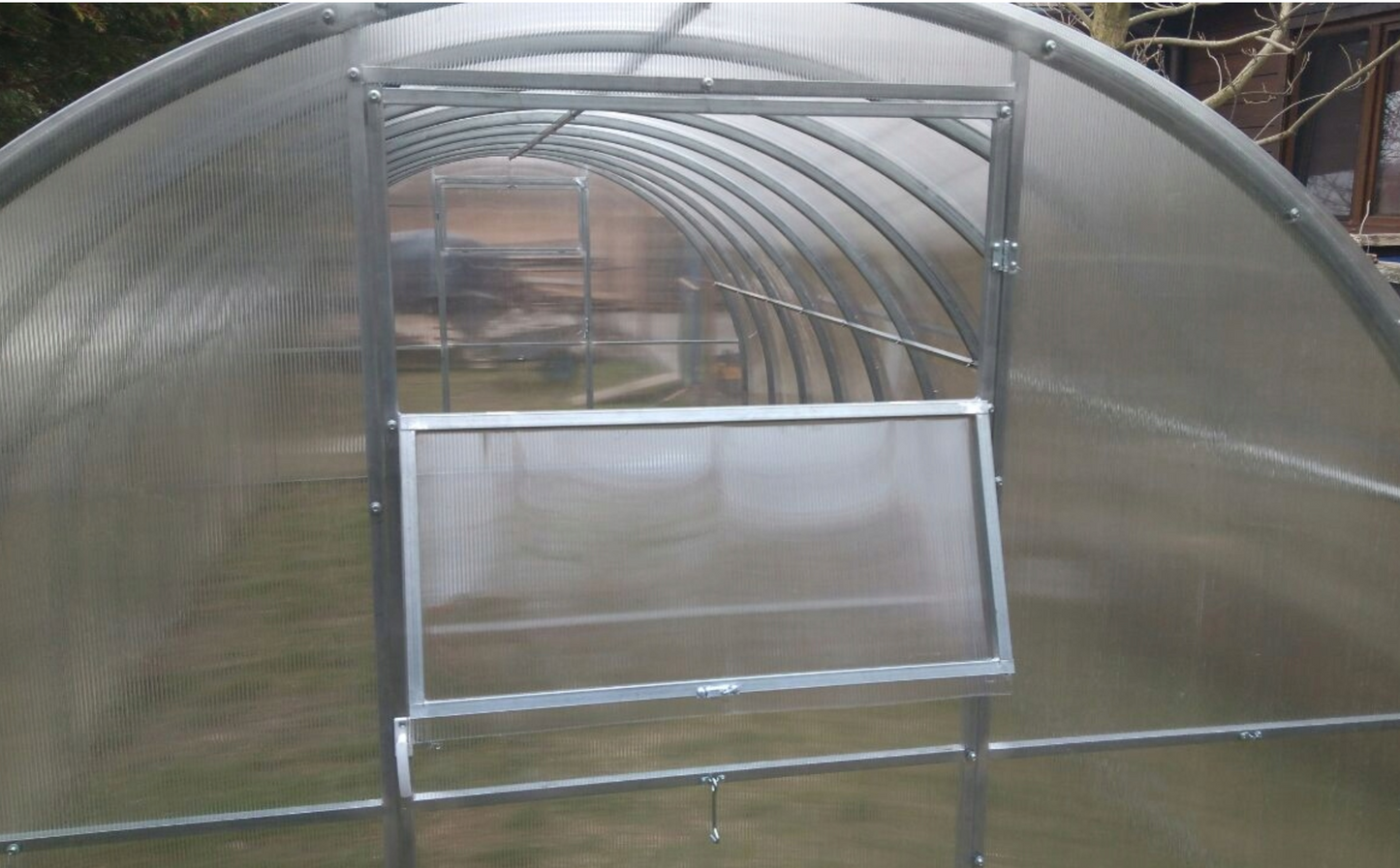 Gartentunnel-Gewächshaus Breite 2,4m | Polycarbonat 4mm