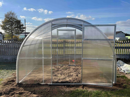 Gartentunnel-Gewächshaus Breite 3m | Polycarbonat 4mm