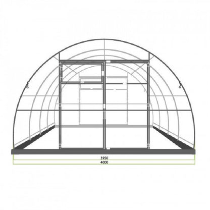 Gewächshaus COMFORT PRO | Breite - 4 m